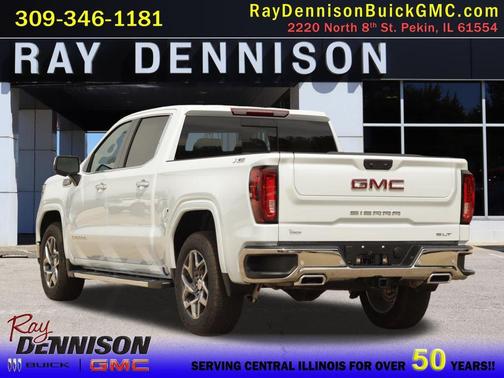 Glacier White Tricoat 2026 GMC Sierra 1500 SLT