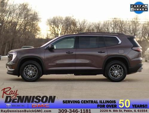 Crystal Metallic 2025 GMC Acadia FWD Elevation