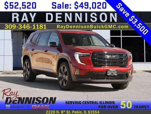 Volcanic Red Tintcoat 2026 GMC Acadia Elevation FWD