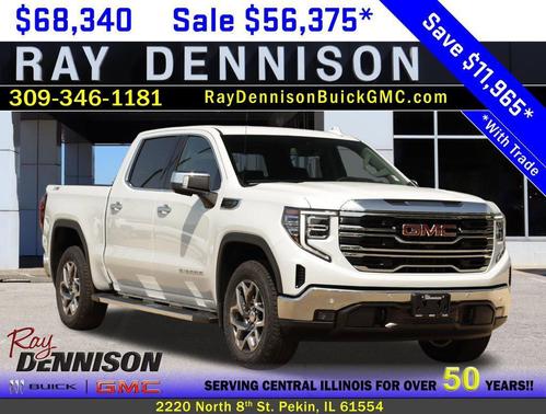 Glacier White Tricoat 2026 GMC Sierra 1500 SLT