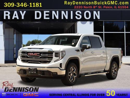 Glacier White Tricoat 2026 GMC Sierra 1500 SLT