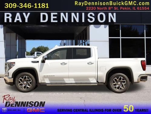 Glacier White Tricoat 2026 GMC Sierra 1500 SLT