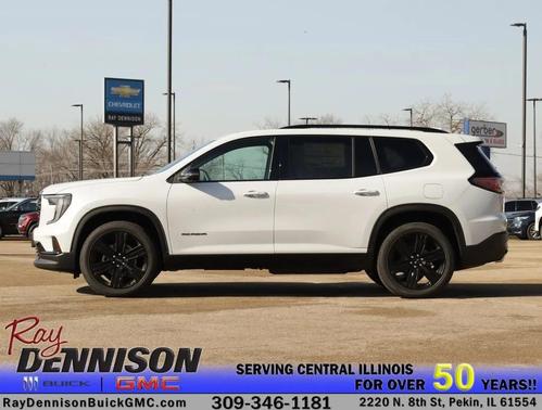 Glacier White Tricoat 2026 GMC Acadia Elevation AWD
