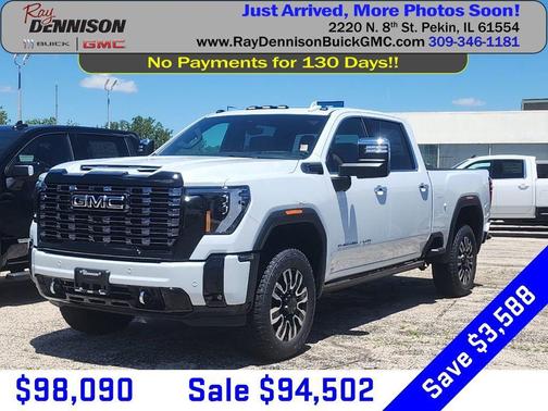 Glacier White Tricoat 2026 GMC Sierra 2500 Denali Ultimate
