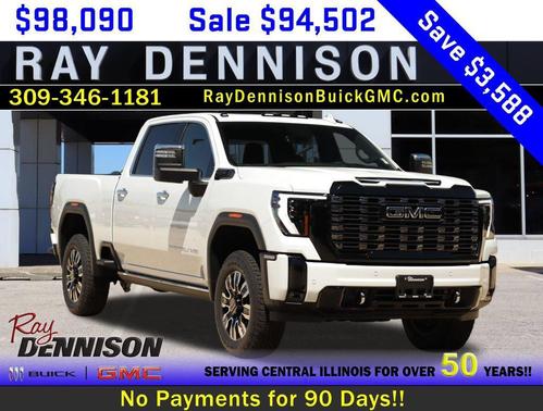 Glacier White Tricoat 2026 GMC Sierra 2500 Denali Ultimate