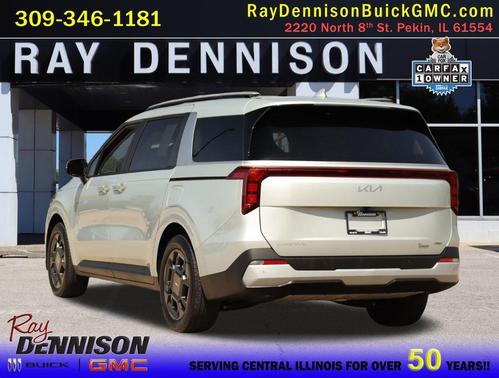 Ivory Silver 2025 Kia Carnival Hybrid EX