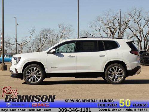 Glacier White Tricoat 2026 GMC Acadia Denali