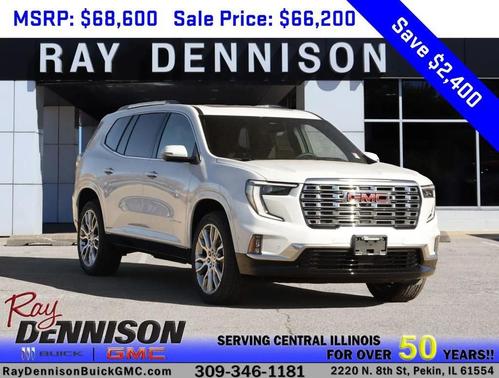 Glacier White Tricoat 2026 GMC Acadia Denali