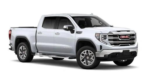 Glacier White Tricoat 2026 GMC Sierra 1500 SLT