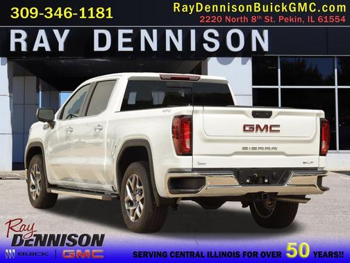 Glacier White Tricoat 2026 GMC Sierra 1500 SLT