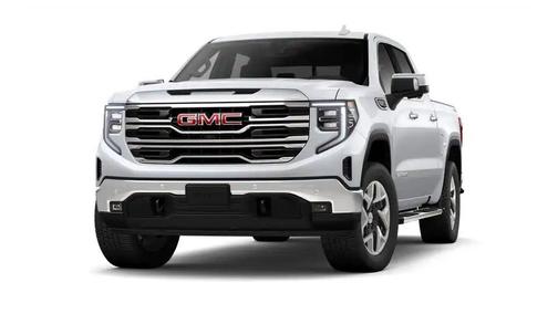 Glacier White Tricoat 2026 GMC Sierra 1500 SLT