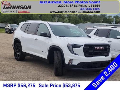 Summit White 2026 GMC Acadia Elevation AWD