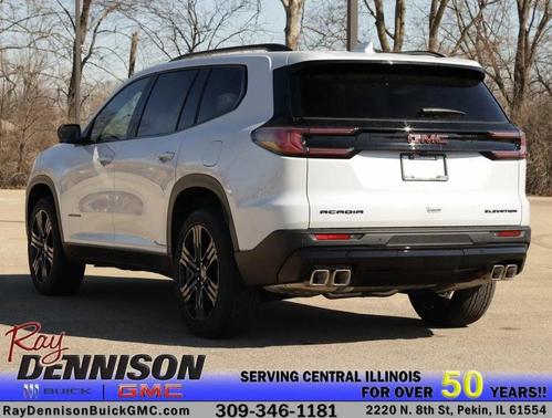 Glacier White Tricoat 2026 GMC Acadia Elevation FWD