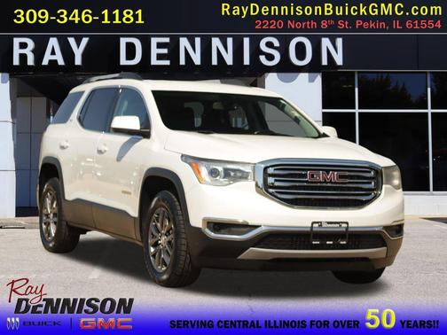 White Frost Tricoat 2019 GMC Acadia SLT-1