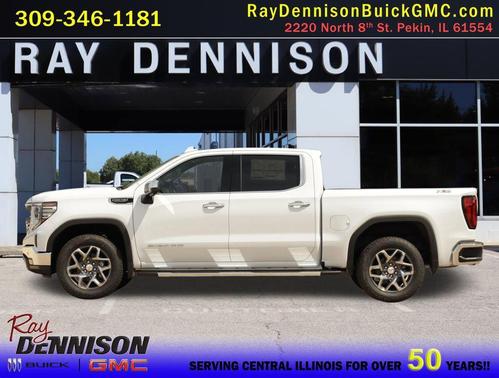 Glacier White Tricoat 2026 GMC Sierra 1500 SLT