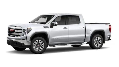 Glacier White Tricoat 2026 GMC Sierra 1500 SLT
