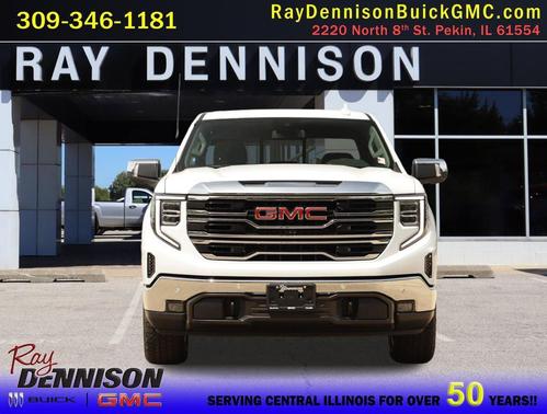 Glacier White Tricoat 2026 GMC Sierra 1500 SLT