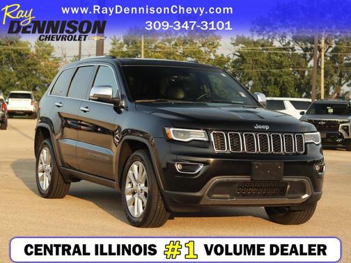 Diamond Black Crystal Pearl 2017 Jeep Grand Cherokee Limited