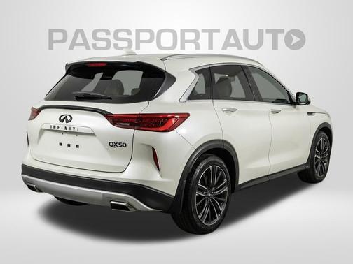 Majestic White 2022 INFINITI QX50 LUXE AWD