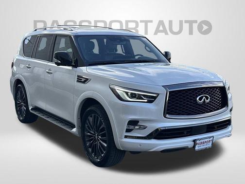 Moonstone White 2024 INFINITI QX80 SENSORY AWD