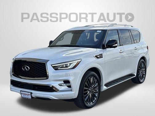 Moonstone White 2024 INFINITI QX80 SENSORY AWD