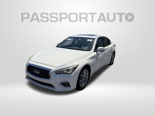 Pure White 2020 INFINITI Q50 3.0t LUXE