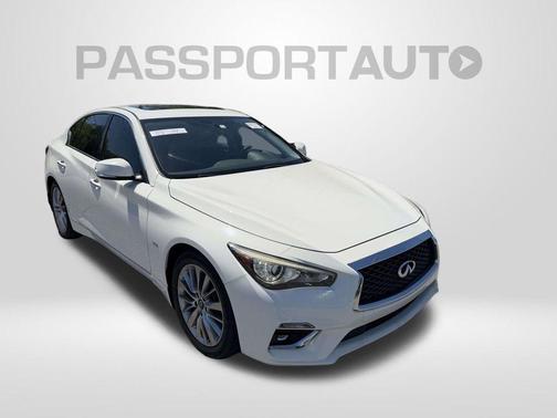 Pure White 2020 INFINITI Q50 3.0t LUXE