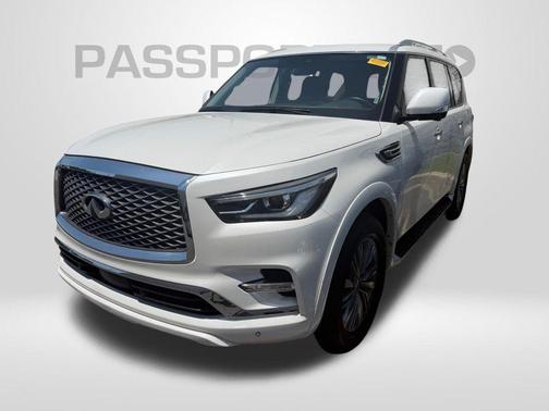 Moonstone White 2024 INFINITI QX80 Luxe
