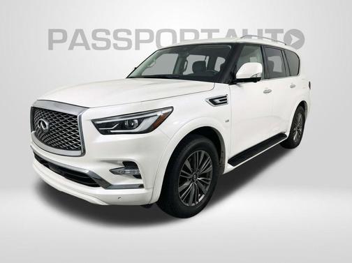 Moonstone White 2024 INFINITI QX80 Luxe