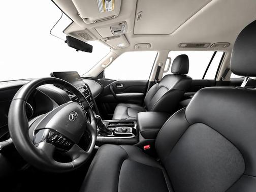 Moonstone White 2024 INFINITI QX80 Luxe