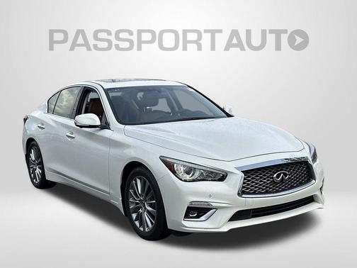 Majestic White 2024 INFINITI Q50 3.0t LUXE