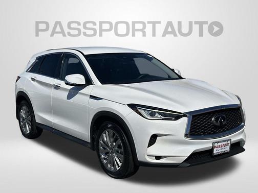 Lunar White 2023 INFINITI QX50 PURE