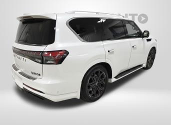 Radiant White/Black Obsidian 2026 INFINITI QX80 SPORT AWD
