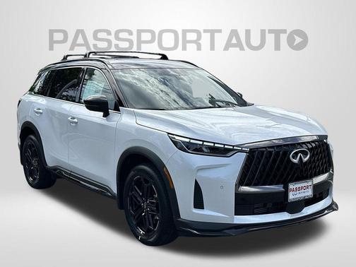 Radiant White/Black Obsidian 2027 INFINITI QX60 SPORT AWD