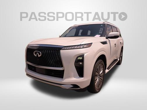 Radiant White 2025 INFINITI QX80 SENSORY AWD