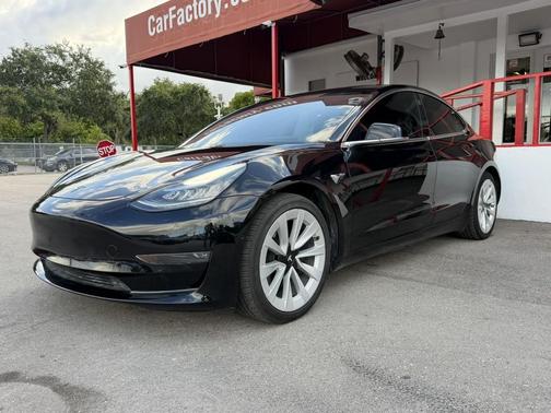 Solid Black 2018 Tesla Model 3 Long Range