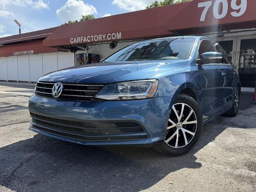 Silk Blue Metal 2017 Volkswagen Jetta 1.4T SE