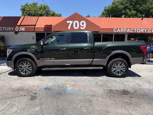 Midnight Pine Metallic 2019 Nissan Titan XD Platinum Reserve