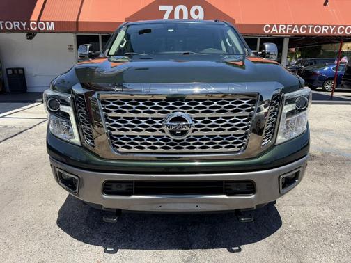 Midnight Pine Metallic 2019 Nissan Titan XD Platinum Reserve