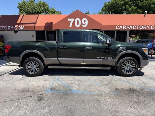 Midnight Pine Metallic 2019 Nissan Titan XD Platinum Reserve