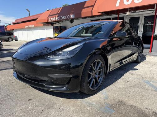 Solid Black 2021 Tesla Model 3 Standard Range Plus