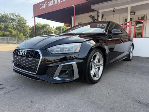 Brilliant Black 2021 Audi A5 Sportback 45 S Line Premium