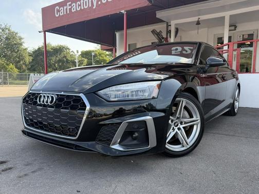 Brilliant Black 2021 Audi A5 Sportback 45 S Line Premium
