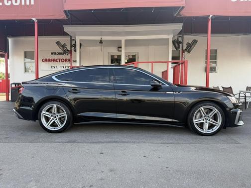 Brilliant Black 2021 Audi A5 Sportback 45 S Line Premium