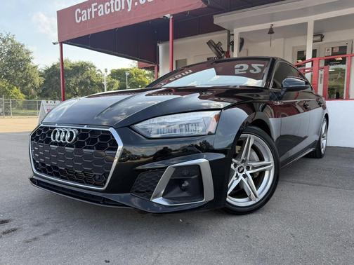 Brilliant Black 2021 Audi A5 Sportback 45 S Line Premium