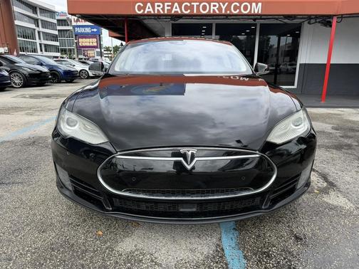 Solid Black 2016 Tesla Model S 90D