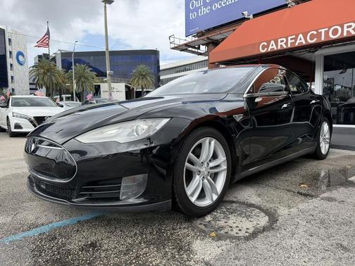 Solid Black 2016 Tesla Model S 90D