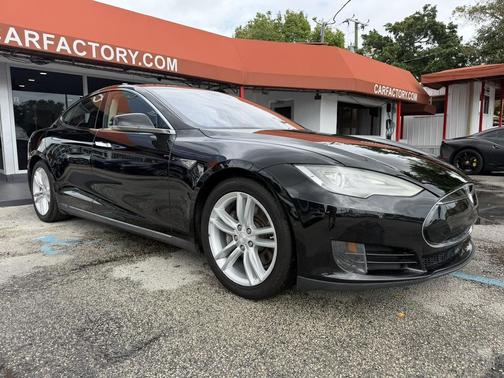 Solid Black 2016 Tesla Model S 90D