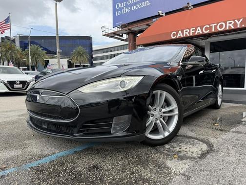 Solid Black 2016 Tesla Model S 90D