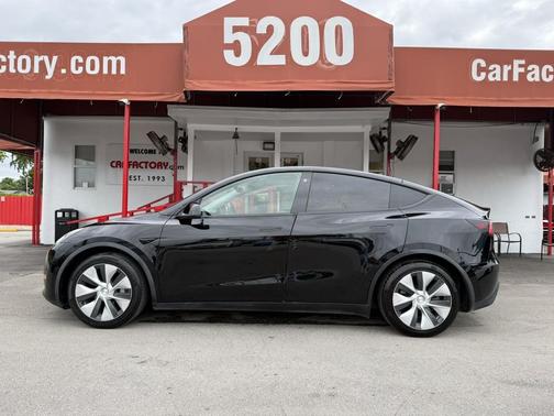 Solid Black 2021 Tesla Model Y Standard Range Rear-Wheel Drive